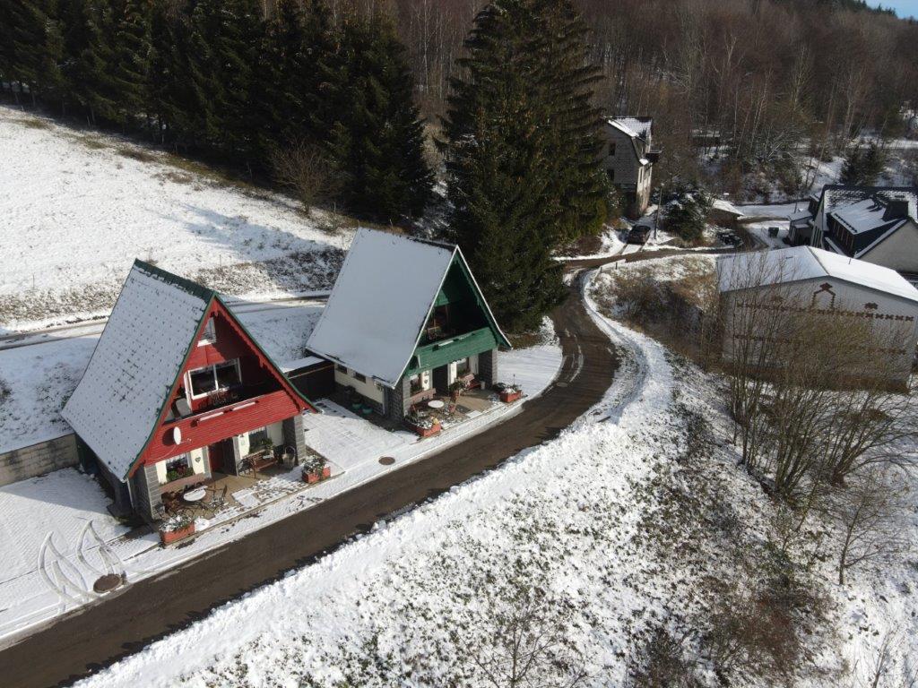 Finnhütten im Winter