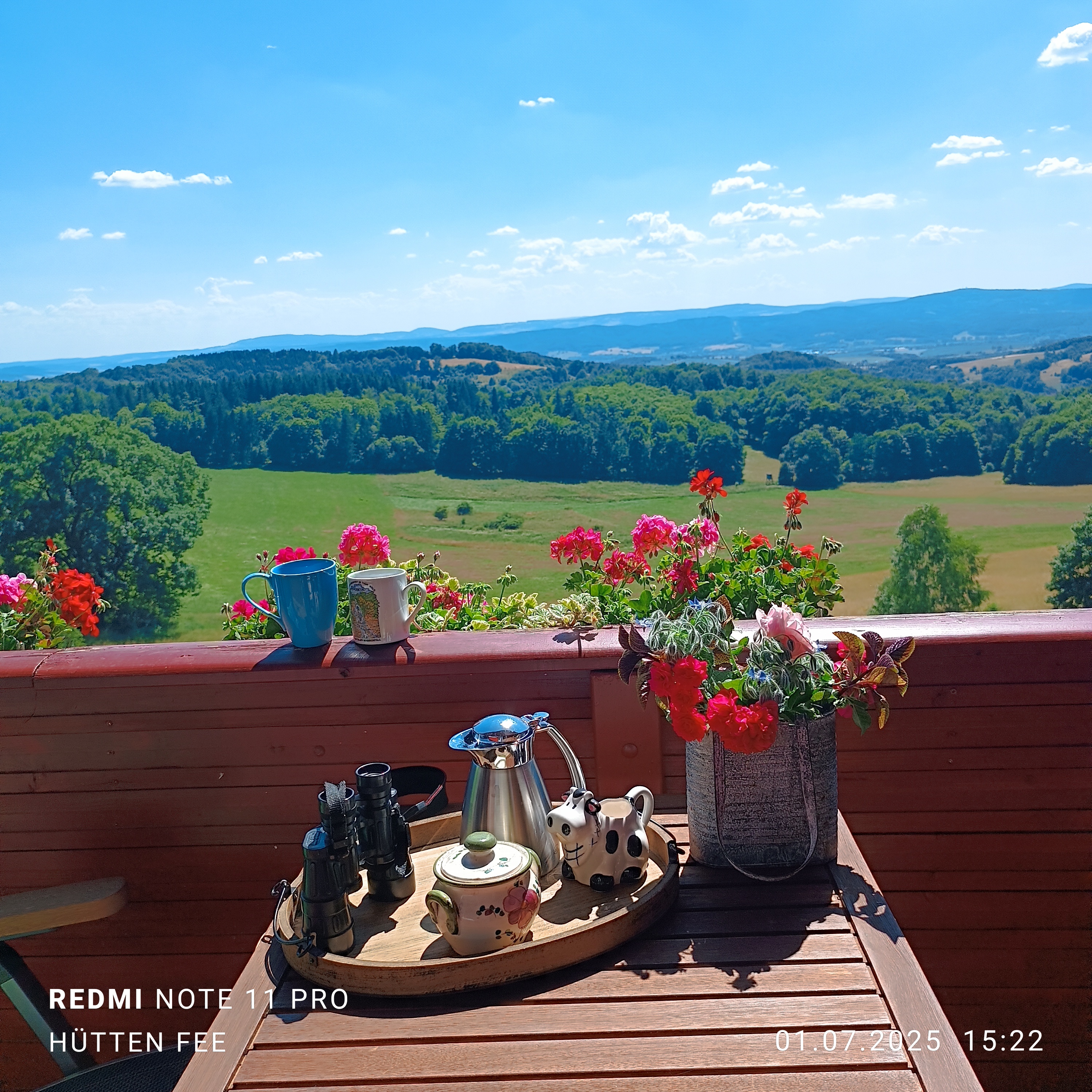 Kaffee  und Aussicht genießen