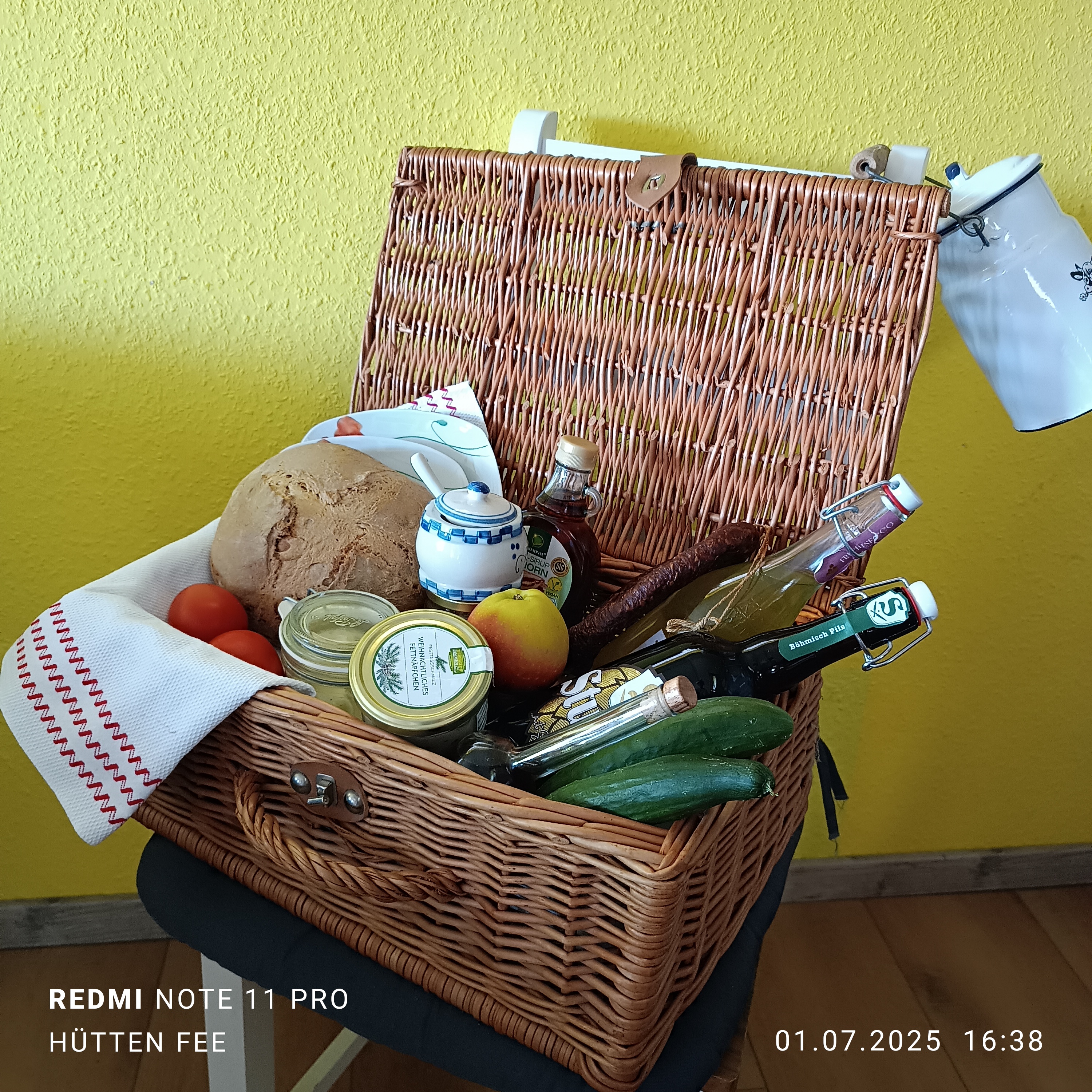Picknick  inmitten der Klingewiesen - schnell gezaubert