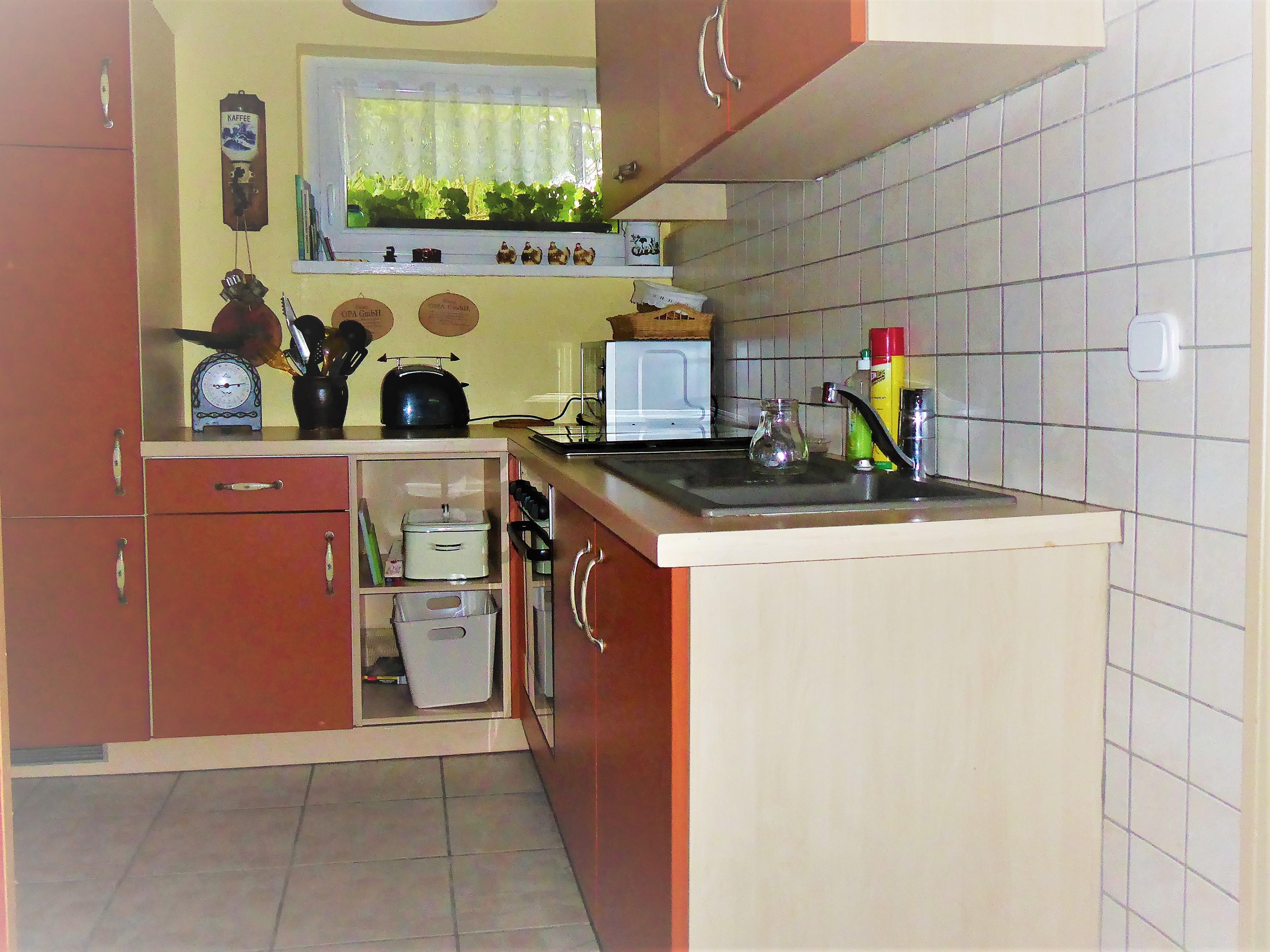 Wohndiele mit offener Küche, komplett eingerichtet,  im EG